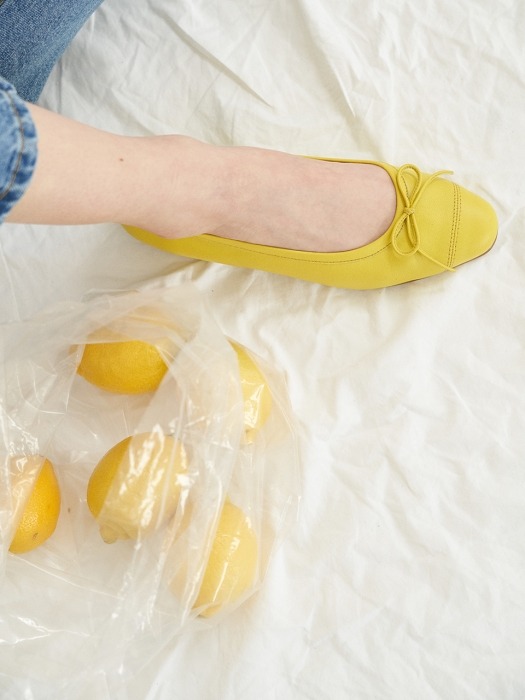 clover flat shoes - yellow
