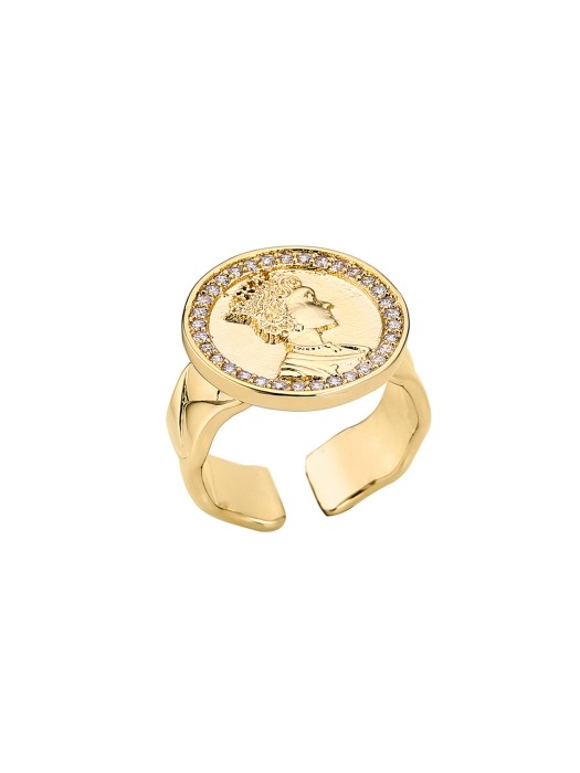 Vintage Coin Ring (gold, silver)