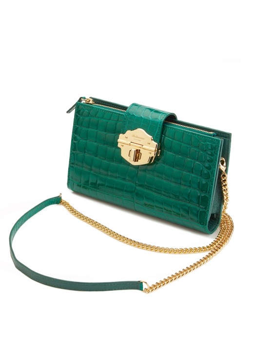 Crocodile Rea bag Emerald