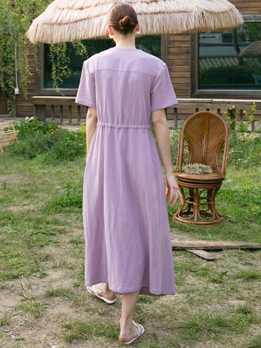 [단독] Soft Twill Dress - Lavender