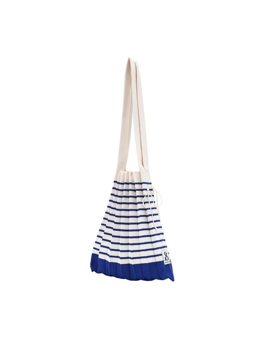 [단독] Lucky Pleats Knit M Stripe Royal Blue