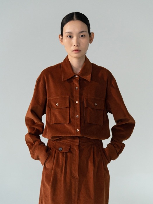 Corduroy two pocket shirt