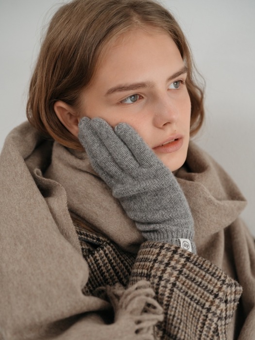 cashmere 100 gloves (gray)