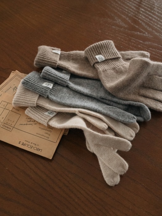 cashmere 100 gloves (gray)