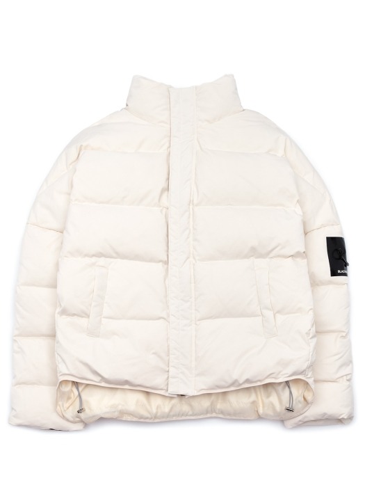 BBD Patch Duck Down Short Padding Jacket (Ivory)