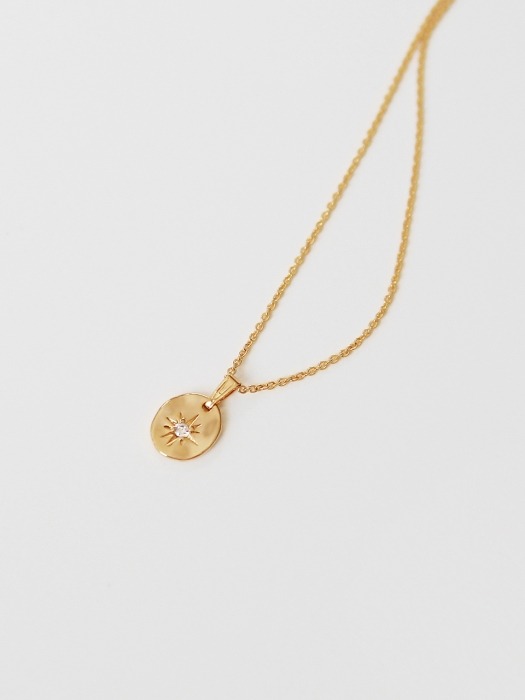 gold noon necklace