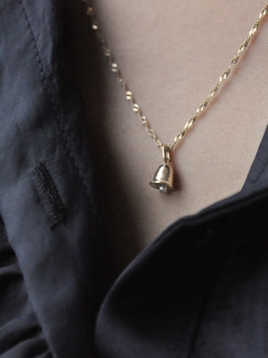 Petit Bell #with pearl Necklace (14k/18k)