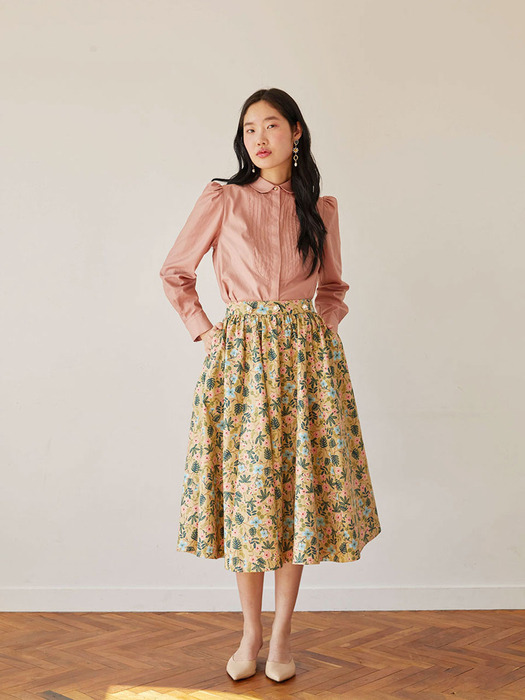 rose full skirt (beige)