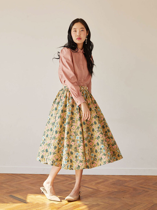 rose full skirt (beige)