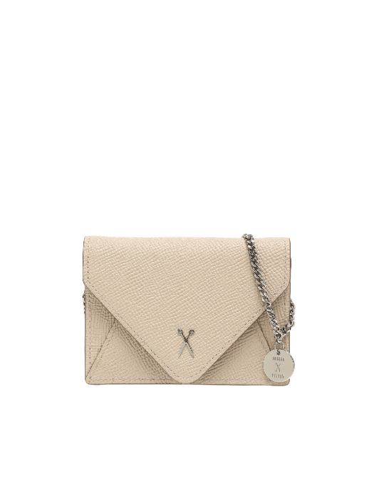 Easypass Amante Card Wallet with Chain Ecru Beige