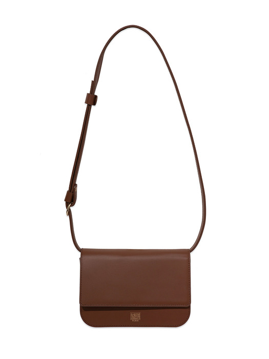 MARITHE LEATHER SHOULDER BAG tan