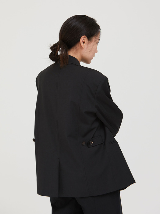 S-Wool Wide Jacket / Black