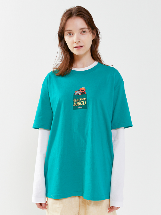 [SM20 SV X Sesame Street] LP Elmo T-Shirts(Green)