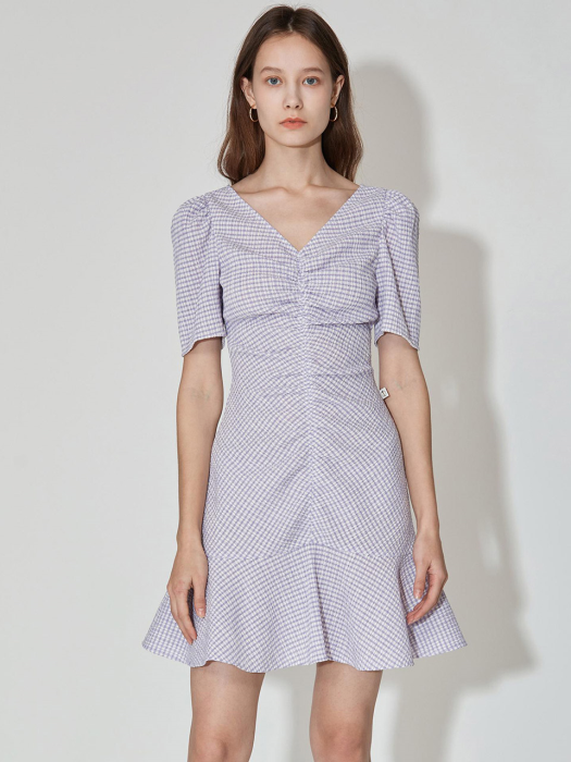 Stretch Seersucker Dress [Lavender] JSDR0B915V1