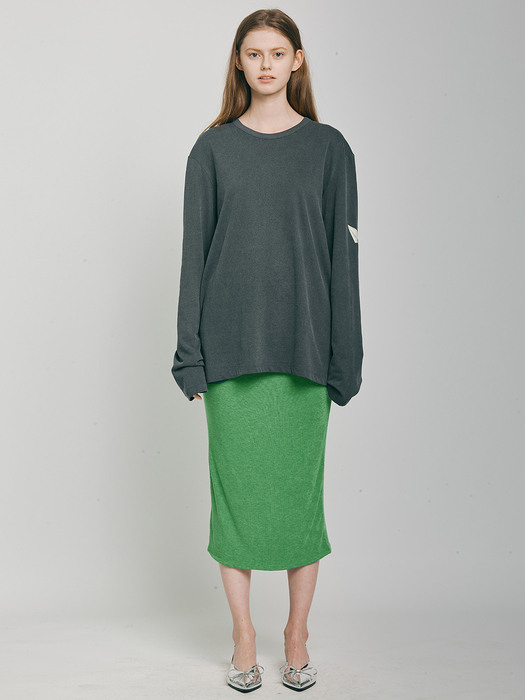 MILKY SKIRT[moss green]