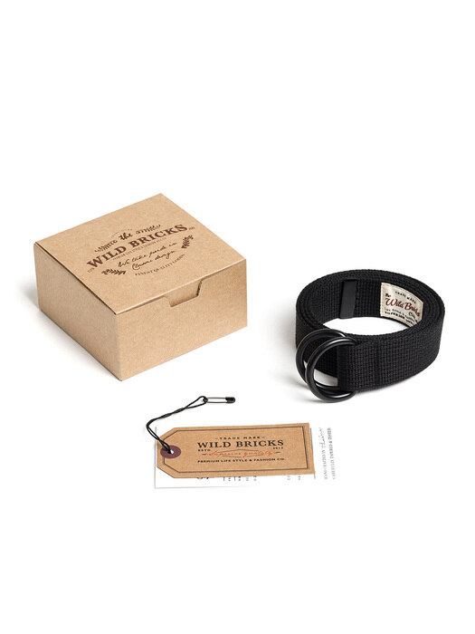 BK D-RING BELT (black)