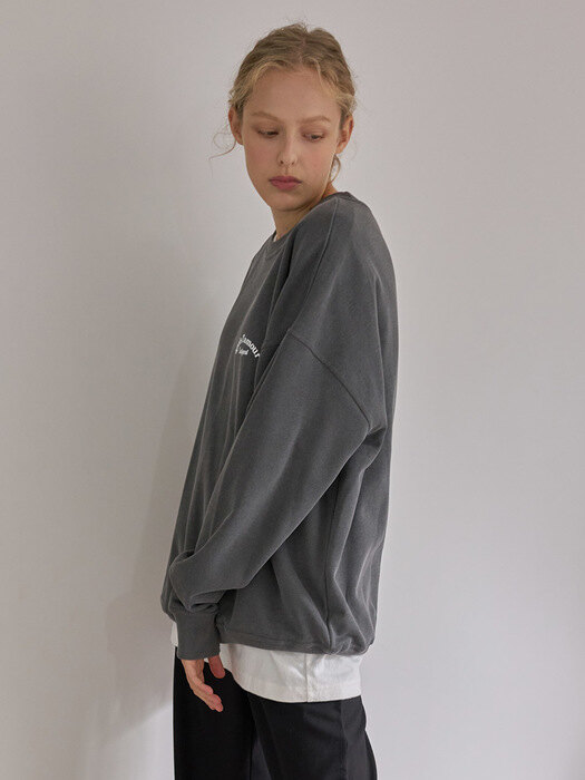 LTG5 PIGMENT SWEATSHIRT(CHARCOAL)