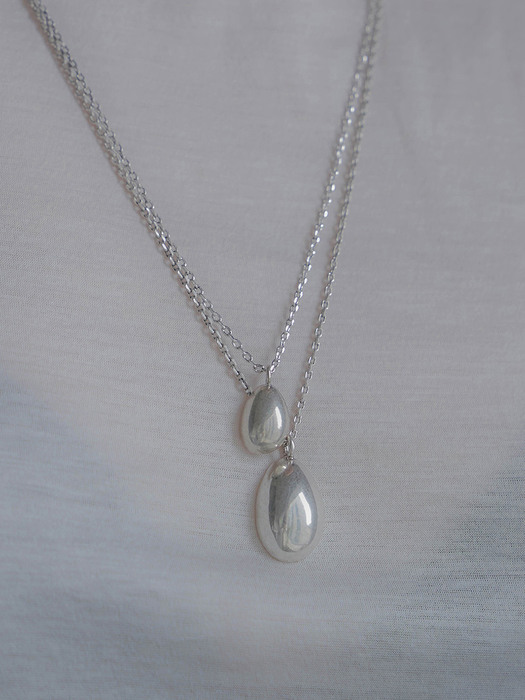 Melting now necklace_Small (gold/silver)