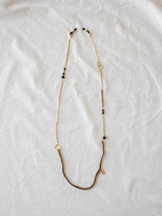 3way gold chain multi strap (mask, glasses, necklace)