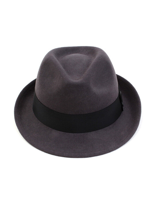 BU Gray Short Wool Fedora 울페도라