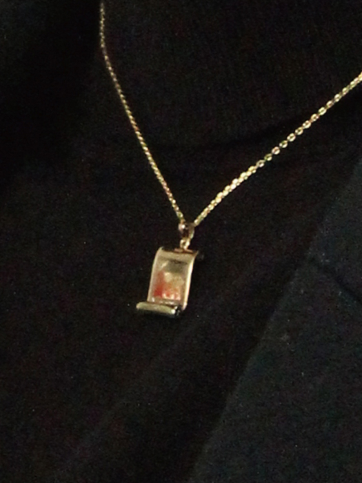 [Silver925] LU87 Letter pendant necklace