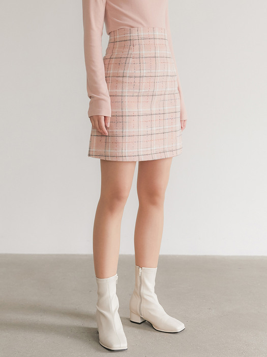 [단독][SET] FLU GOL POLA PINK + FLU CHECK MINI-SKIRT PINK