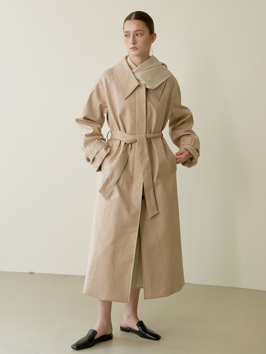 Single trench coat - Beige