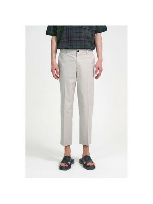 summer cotton blended chino pants_CWPAM21371GYX