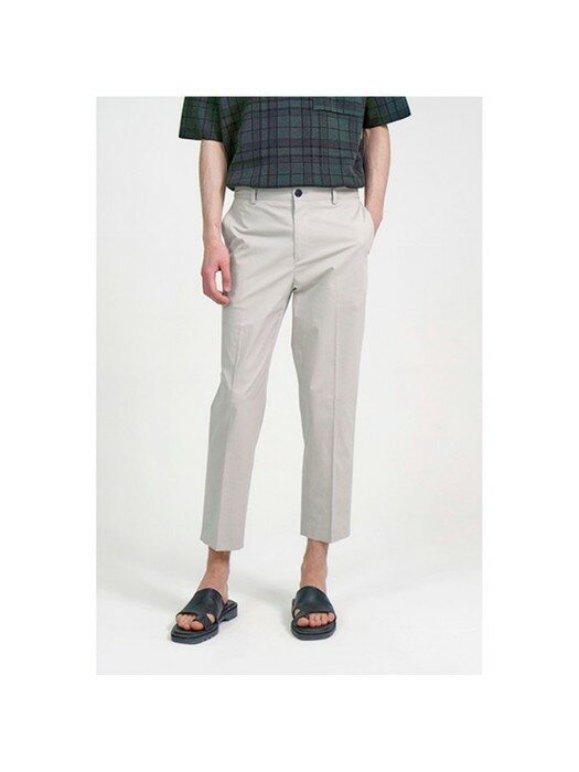 summer cotton blended chino pants_CWPAM21371GYX