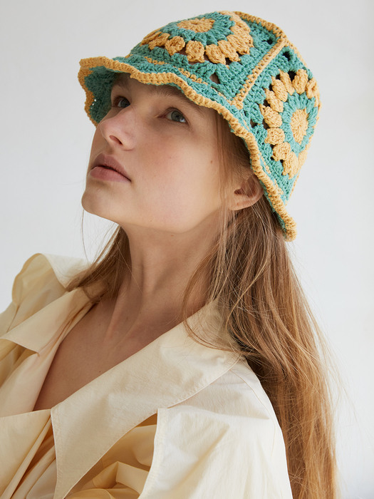 HANDMADE GARDEN HAT_GREEN MANGO