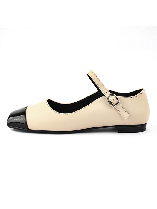 Cap Toe Mary jane Flats | Egg