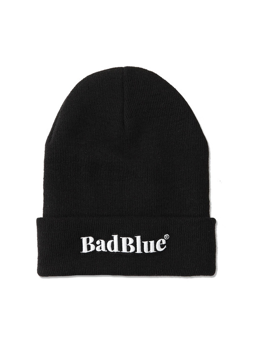 BadBlue 3D Logo Beanie Black