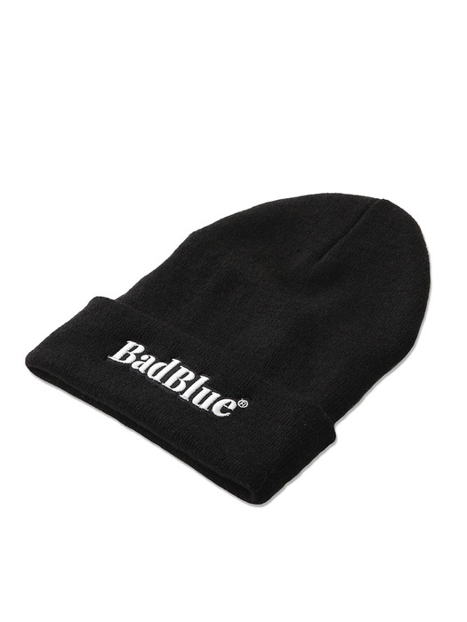 BadBlue 3D Logo Beanie Black