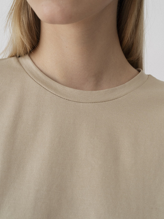 Tencel Cotton T-shirts / Beige