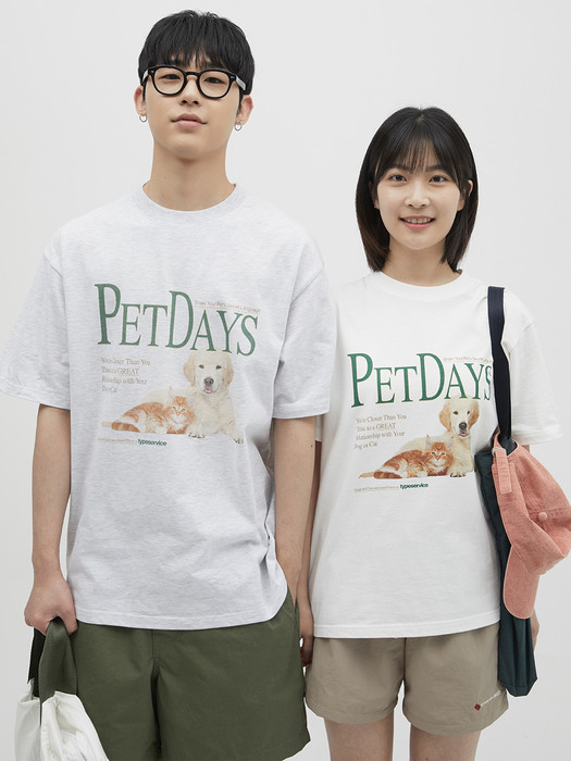 Pet Days T-shirt (Melange Gray)