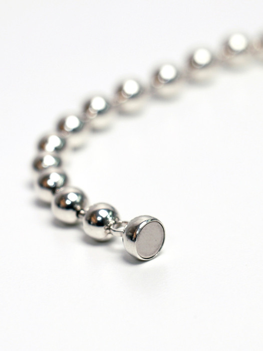silver ball magnetic bracelet