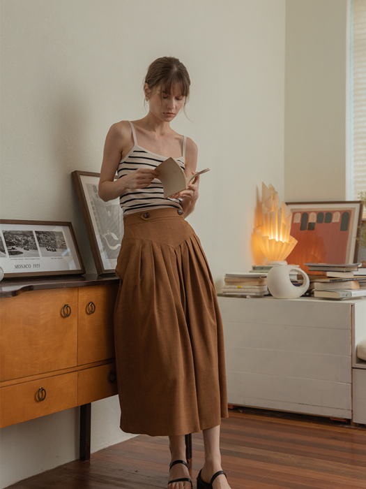 ROXANE ballon skirt_camel