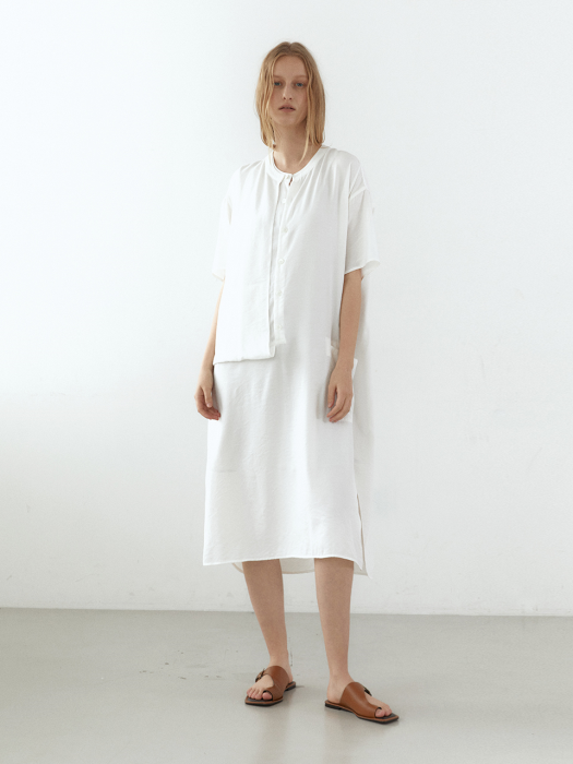 Layer dress offwhite