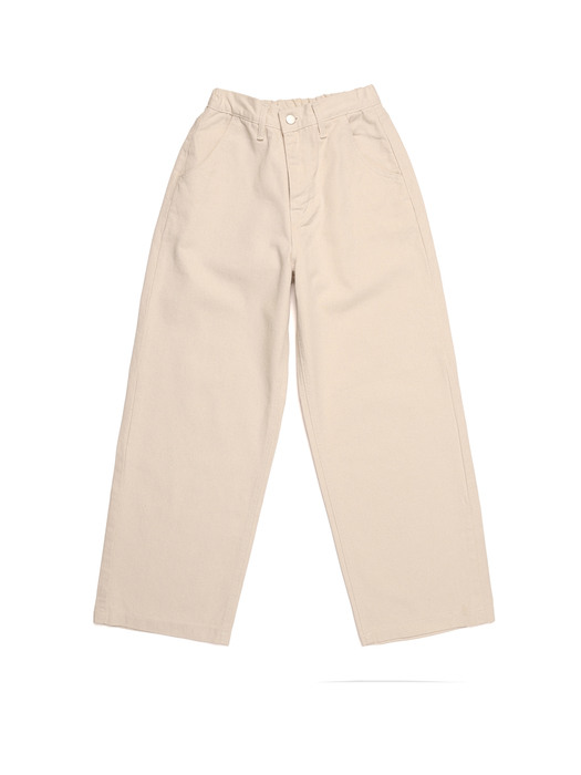 Cotton Denim Banding Trousers