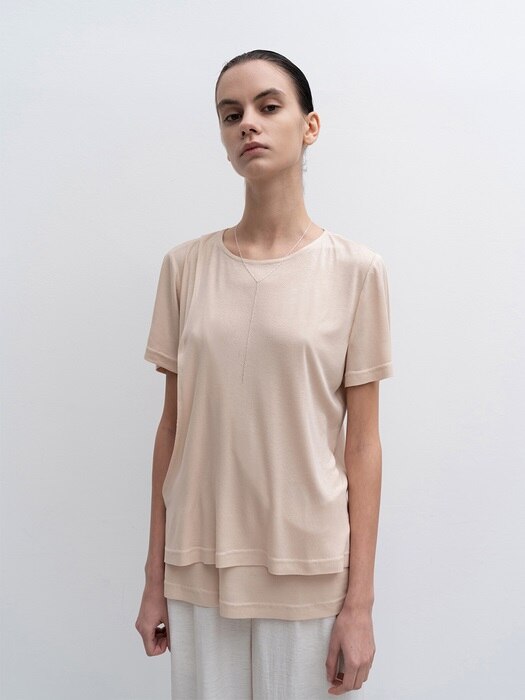 RELAXED FIT LAYERED T-SHIRTS