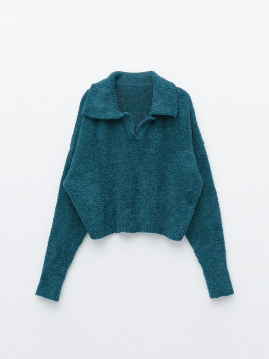 SMOOTH PIQUE KNIT IN DEEP GREEN