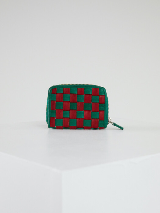 Checker board card wallet (체커보드 카드지갑) jingle bells