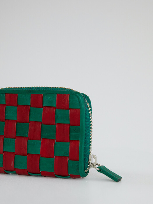 Checker board card wallet (체커보드 카드지갑) jingle bells