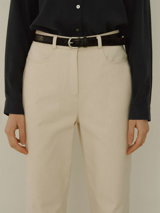 straight cotton pants