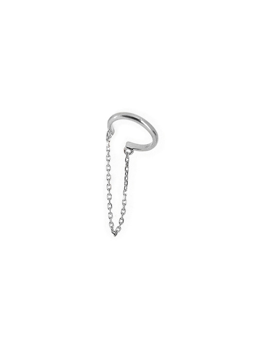 Chain Layered Simple Earcuff (Silver925)