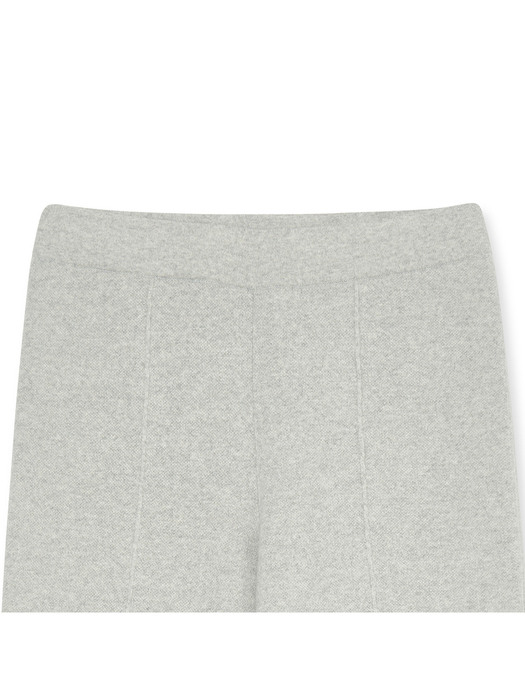 Women Knitted Straight Pants_Light Gray