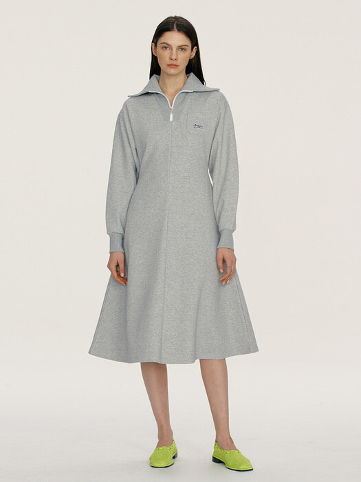 [N]KUALOA Half-zip dress (3color)