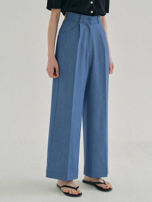 FJD FLEXIBLE STRAIGHT FIT PANTS BLUE