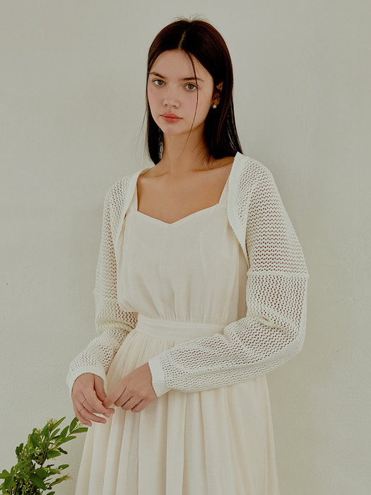 Summer knit bolero (ivory)