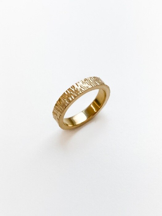 gold tree ring(4mm)(UNISEX)